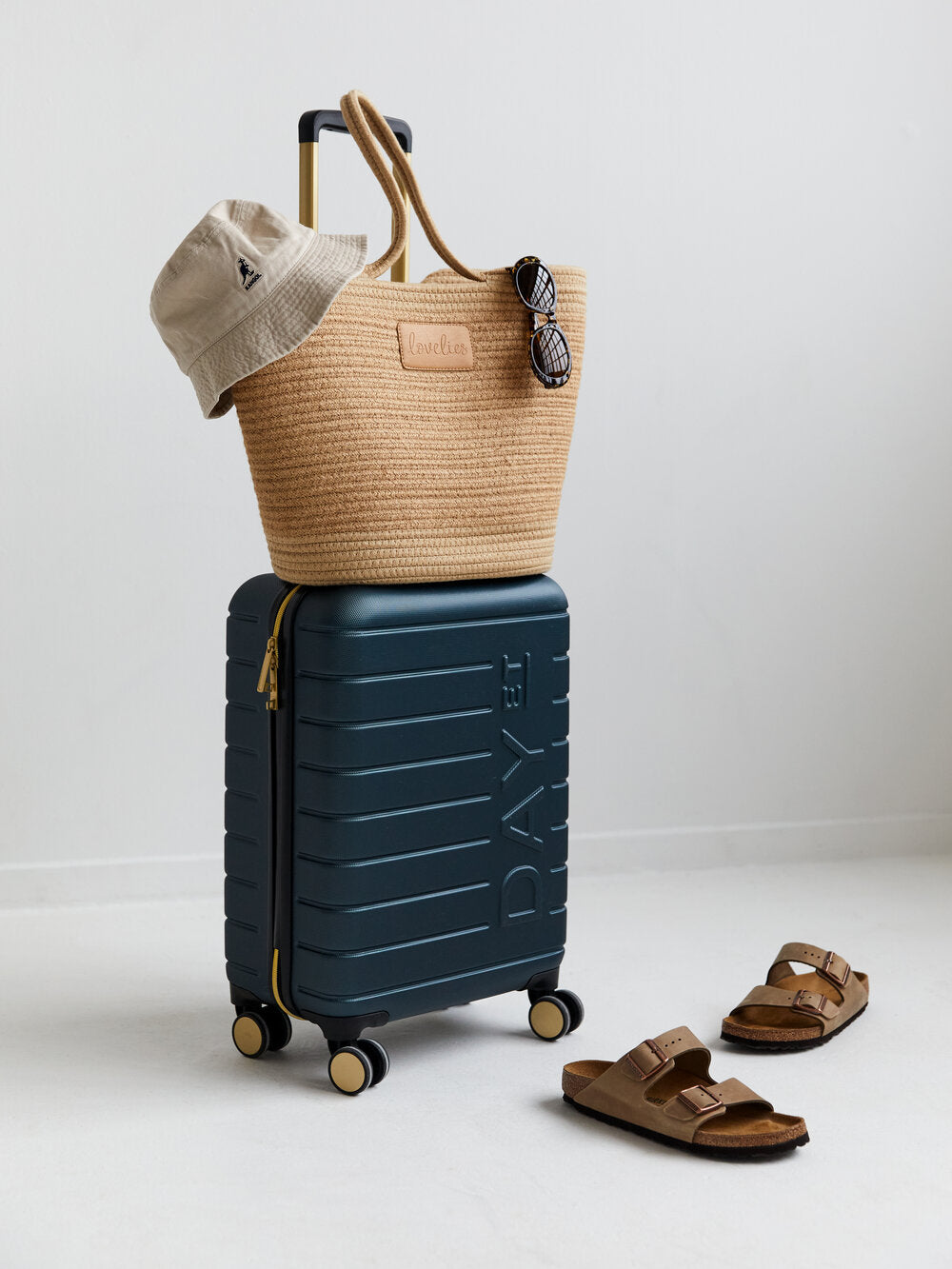 Flamencos strandtaske, stor - Latte